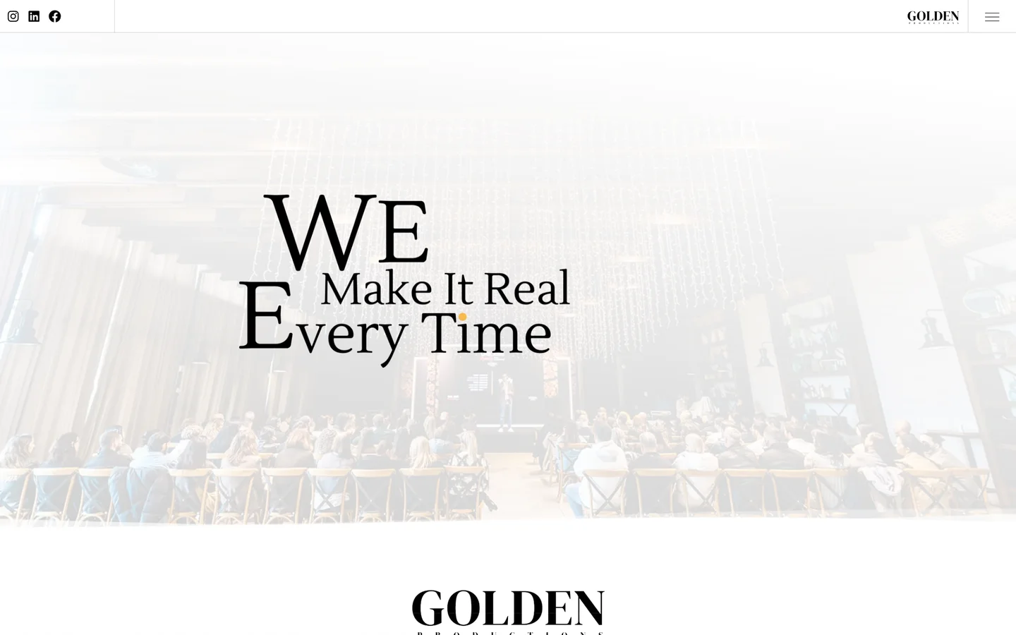 GOLDEN — הפקות ואירועים